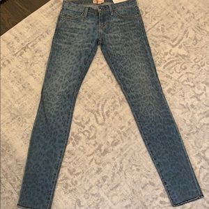 Current Elliot leopard jeans size 24